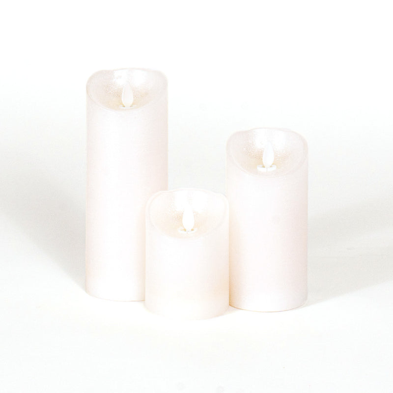 Wax Candle Set weiss