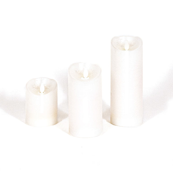 Wax Candle Set weiss